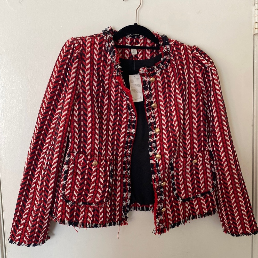 NWT CATO Tweed Blazer Size S